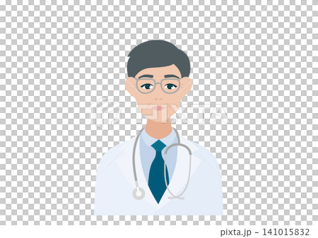 Vector illustration of a male doctor 141015832