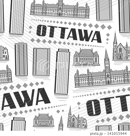 Vector Ottawa Seamless Pattern Vector Ottawa Seamless Pattern 141015944