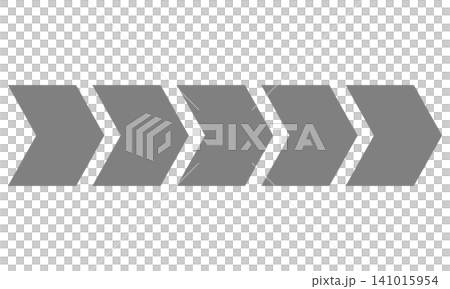 ステップや進行状況を表す連続した矢印のイラスト素材セット ステップや進行状況を表す連続した矢印のイラスト素材セット 141015954