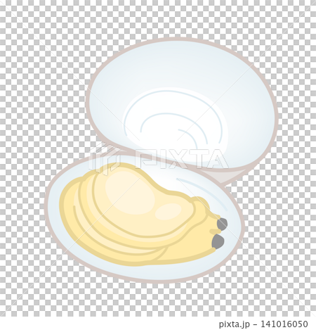 Icon of a clam with its shell open Icon of a clam with its shell open 141016050