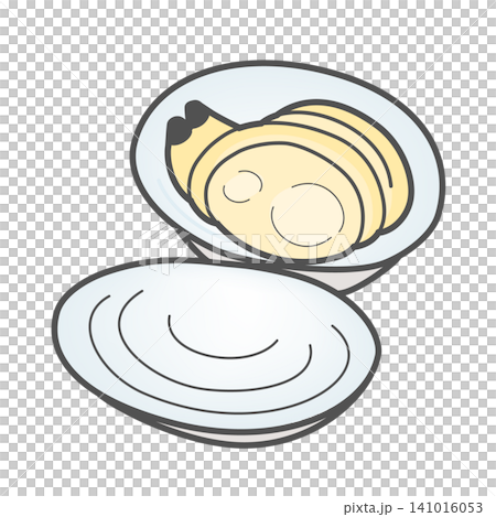 Icon of a clam with its shell open Icon of a clam with its shell open 141016053