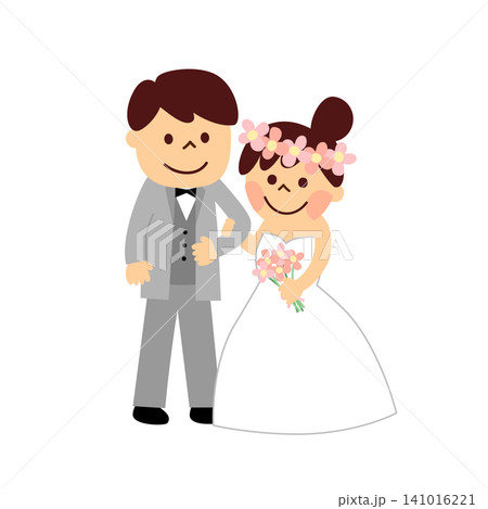 笑顔の新郎新婦 笑顔の新郎新婦 141016221