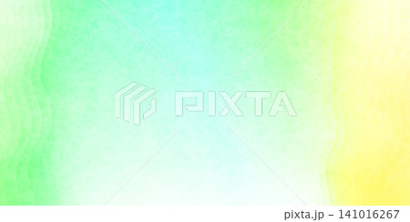 淡い抽象的な水彩画の緑と黄色のグラデーションテクスチャ 淡い抽象的な水彩画の緑と黄色のグラデーションテクスチャ 141016267