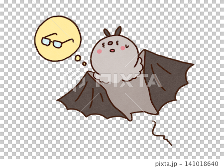 A bat, unable to see anything because it doesn't have its glasses, stumbles as it flies. A bat, unable to see anything because it doesn't have its glasses, stumbles as it flies. 141018640