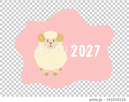 2027 年綿羊的插圖 2027 年綿羊的插圖 141019126