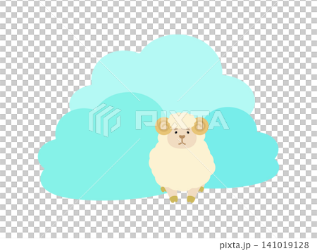 綿羊與雲朵(插圖) 綿羊與雲朵(插圖) 141019128
