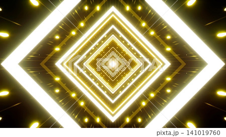 Shiny Diamond Yellow Light Tunnel VJ Art 3D Rendering Shiny Diamond Yellow Light Tunnel VJ Art 3D Rendering 141019760