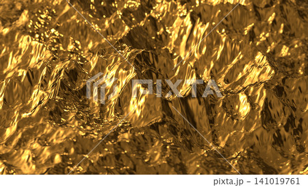 shiny gold metal mountain 3D Rendering shiny gold metal mountain 3D Rendering 141019761