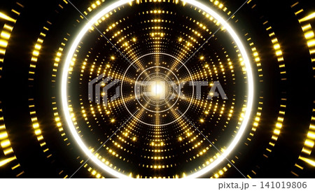 Glittering Circle Light Tunnel. 141019806