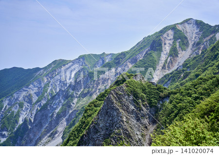 5月の新緑と日本百名山・大山の弥山・剣ヶ峰(夏山登山道より) 5月の新緑と日本百名山・大山の弥山・剣ヶ峰(夏山登山道より) 141020074