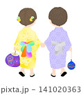 夏祭り_男の子と女の子 141020363