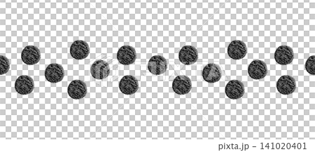 [Seamless Pattern with Round Motif] Hand Embroidery Illustration Material 141020401