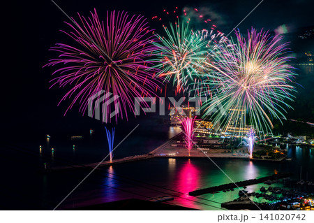 【静岡県】熱海100万ドルの夜景と海上花火大会 【静岡県】熱海100万ドルの夜景と海上花火大会 141020742