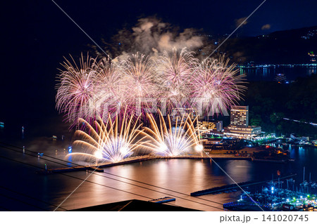 【静岡県】熱海100万ドルの夜景と海上花火大会 【静岡県】熱海100万ドルの夜景と海上花火大会 141020745