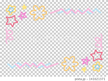 Illustration of star, flower, doodle frame for Valentine's Day, background, backdrop, wallpaper, rectangle ad template, polaroid photo, banner, social media, postcard, print, memo note, presentation Illustration of star, flower, doodle frame for Valentine's Day, background, backdrop, wallpaper, rectangle ad template, polaroid photo, banner, social media, postcard, print, memo note, presentation 141021371