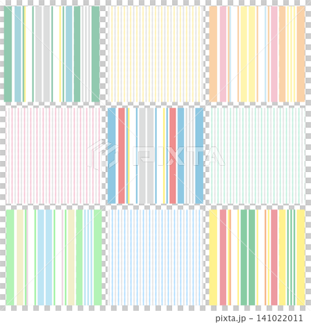 Colorful stripe pattern set, multi-border Colorful stripe pattern set, multi-border 141022011