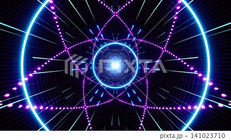 Endless looping dot pattern starlight vj art tunnel 141023710