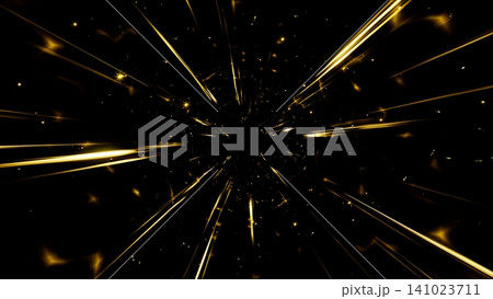 Fast Speed Effect of Electric Yellow Falre Light Streak Fast Speed Effect of Electric Yellow Falre Light Streak 141023711