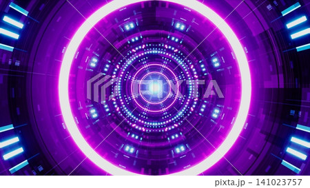 neon tunnel of cyber transport systems neon tunnel of cyber transport systems 141023757