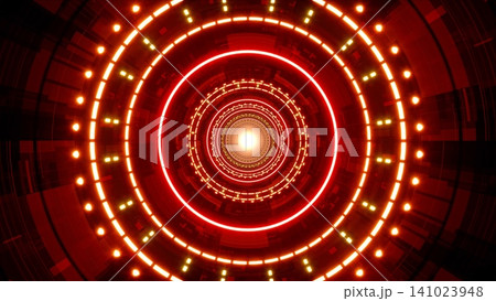 Red Light Tunnel Background 141023948