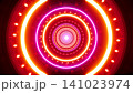 Purple Circle Lamp in the Red Light Tunnel 141023974