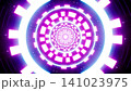 Shining Magical Pattern Neon Light Tunnel Space 141023975