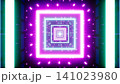Shining Square Neon Light VJ Festival Art Background 141023980