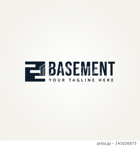 simple basement stair logo template vector illustration design. minimalist underground building business logo concept simple basement stair logo template vector illustration design. minimalist underground building business logo concept 141026073