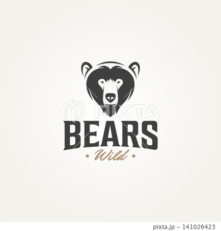 wild bear icon logo template vector illustration design wild bear icon logo template vector illustration design 141026423