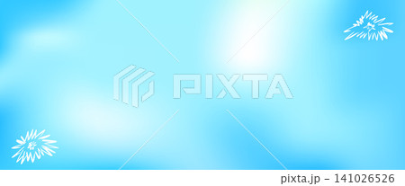 Blue sky gradient background in pastel aqua tones for banners and cover design. Sky gradation with blue degrade creates a clean vector backdrop. Soft atmosphere for summer headers and social media 141026526
