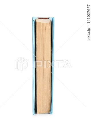 Book with light blue cover isolated on white Book with light blue cover isolated on white 141027677