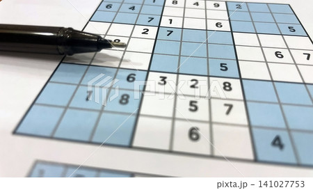 Sudoku Puzzle in Progress. 141027753