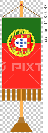 Portugal Flag Icon Set with Various Shapes and Banners 141028147