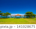 沖縄県国頭村にある海の見える広場と東屋 141028675
