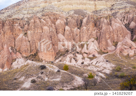 beautiful mountain scenery in the city Cappadocia in Turkey beautiful mountain scenery in the city Cappadocia in Turkey 141029207
