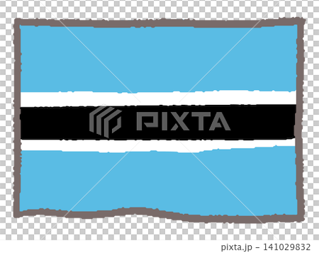 Hand-drawn Botswana flag Hand-drawn Botswana flag 141029832