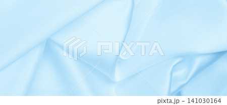 Smooth elegant blue silk or satin luxury cloth texture as abstract background. Luxurious background design 141030164