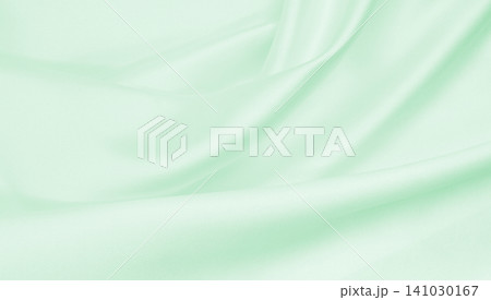Smooth elegant green silk or satin luxury cloth texture as abstract background. Luxurious background design Smooth elegant green silk or satin luxury cloth texture as abstract background. Luxurious background design 141030167