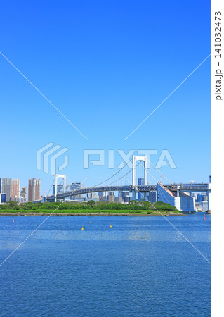 東京都港区、レインボーブリッジの風景 東京都港区、レインボーブリッジの風景 141032473