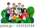 公園に集う三世代・多世代ファミリーと地域コミュニティ 141032544