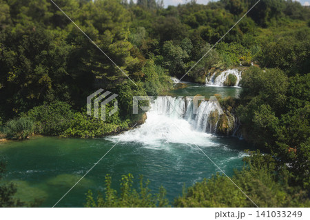 Cascading waterfalls of Skradinski Buk in Krka National Park, Croatia Cascading waterfalls of Skradinski Buk in Krka National Park, Croatia 141033249