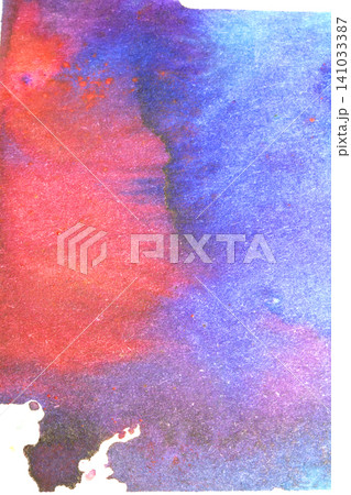 Vibrant rainbow watercolour paint circles dots and spots on white background 141033387
