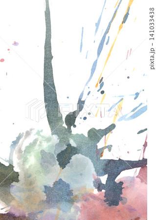 Real paint vibrant splatters and splashes artistic expression explosion 141033438