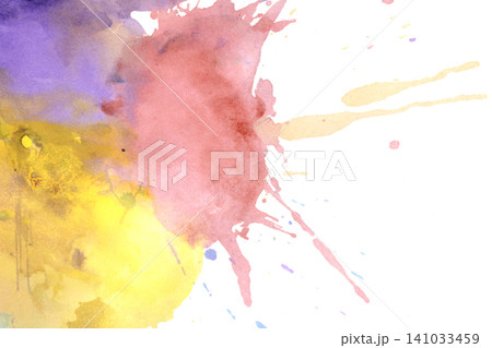 Real paint vibrant splatters and splashes artistic expression explosion 141033459