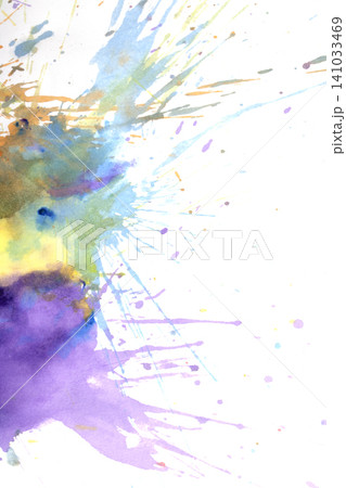 Real paint vibrant splatters and splashes artistic expression explosion 141033469