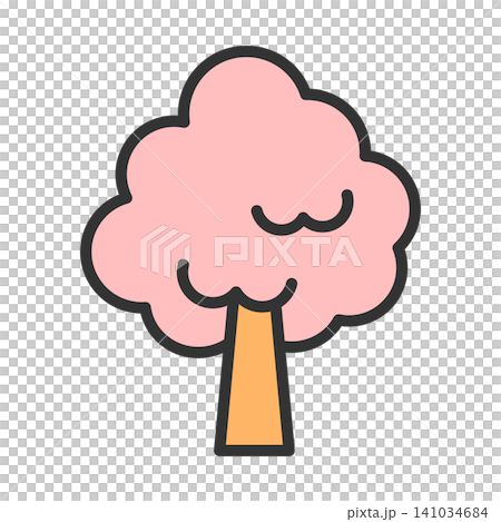 桜の木のアイコンイラスト 141034684