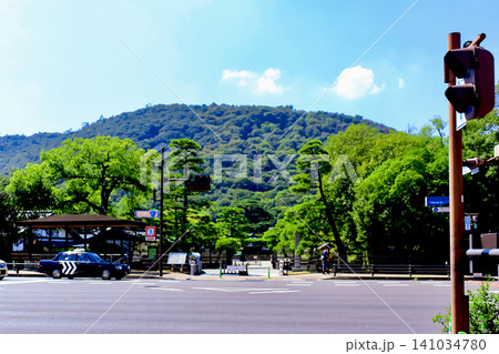 【香川】夏の高松 栗林公園の東門 【香川】夏の高松 栗林公園の東門 141034780