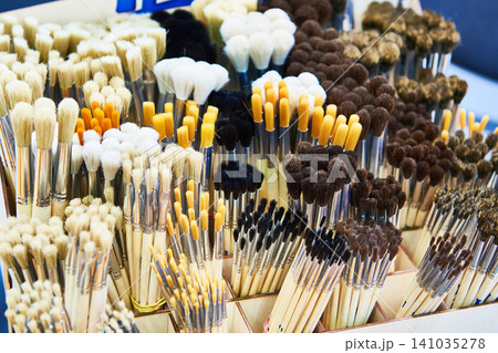 Art brushes for painting in store Art brushes for painting in store 141035278
