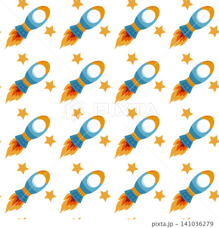 Seamless pattern. Vector background for children 141036279