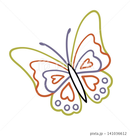 Cute vector icon in outline style 141036612